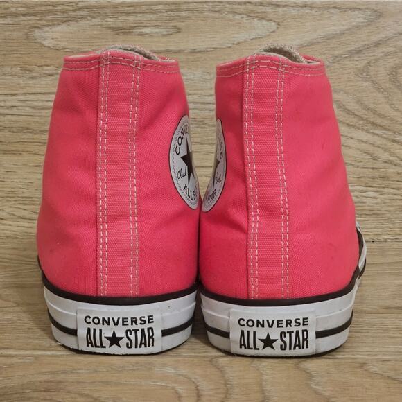 Converse All-Star Chuck Taylor Hot Pink Hi-Top Sneakers Size Womens 8.5 Mens 6.5 - Picture 4 of 8